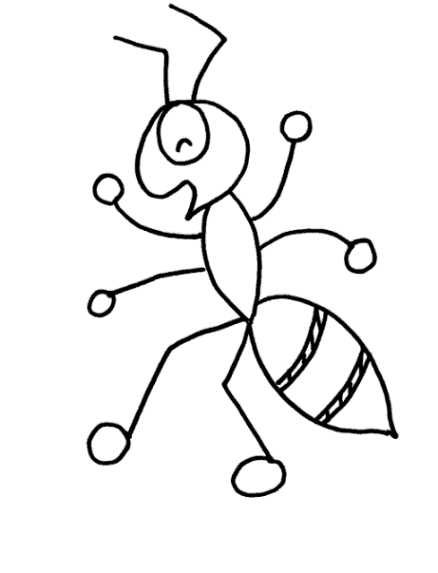 Ausmalbilder Ameise gratis 1 ¶ Malvorlagen zum Ausmalen