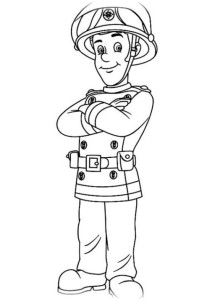 Ausmalbilder Feuerwehrmann Sam gratis 2 ¶ Malvorlagen zum Ausmalen