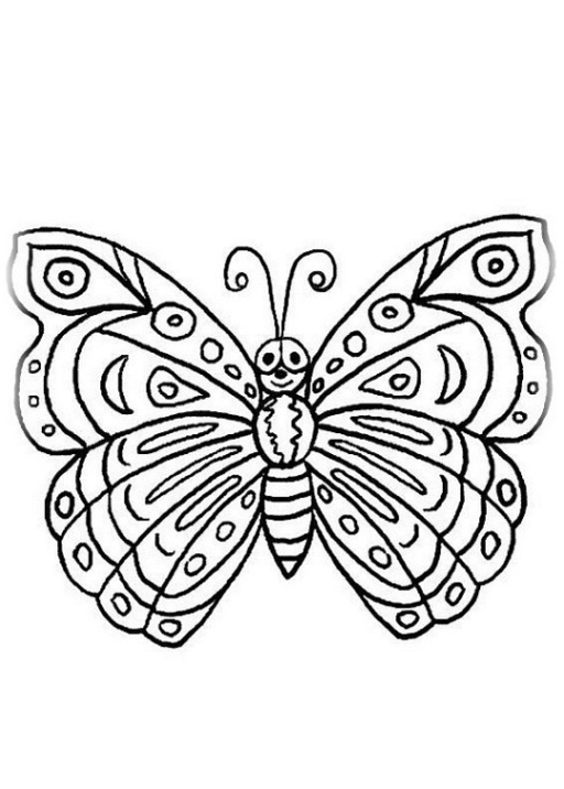 Ausmalbilder Schmetterlinge gratis 1 ¶ Malvorlagen zum Ausmalen