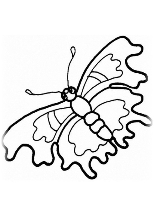 Ausmalbilder Schmetterlinge gratis 3 ¶ Malvorlagen zum Ausmalen